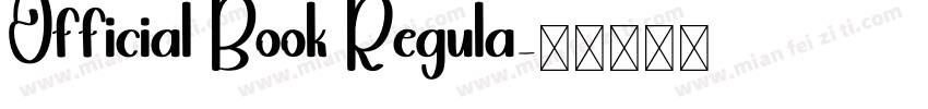 Official Book Regula字体转换